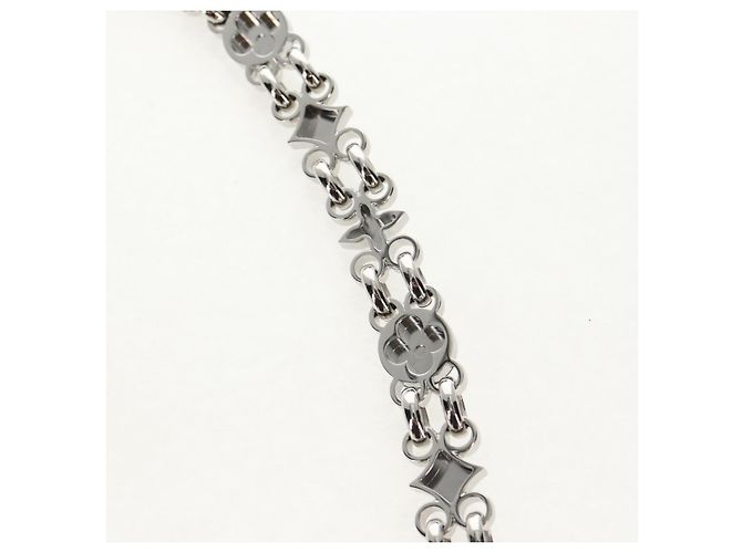 LOUIS VUITTON Ketten-Schultergurt Metall 25,6"" Silber LV Auth 150633M - Ansicht 13