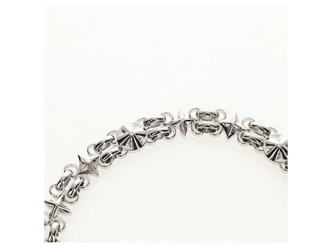 LOUIS VUITTON Ketten-Schultergurt Metall 25,6"" Silber LV Auth 150633M - Ansicht 5
