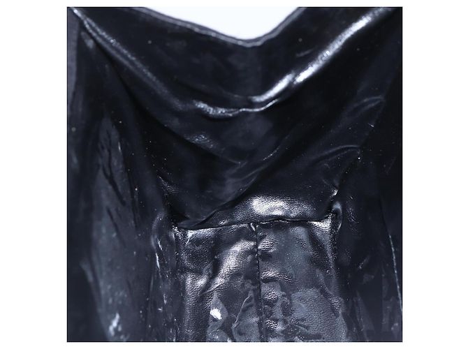 Borsa a Mano Vala in Camoscio Salvatore Ferragamo 2 in 1 Nero Oro Auth 147079 D'oro - vista 21