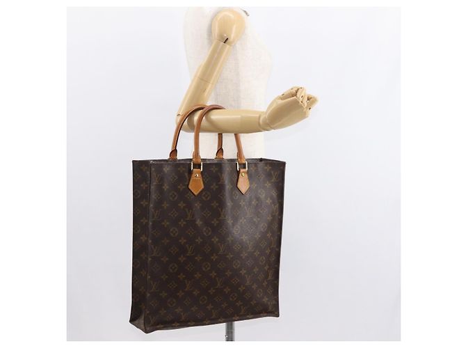 LOUIS VUITTON Borsa Sac Plat Monogram M51140 LV Auth 149524 Monogramma - vista 19