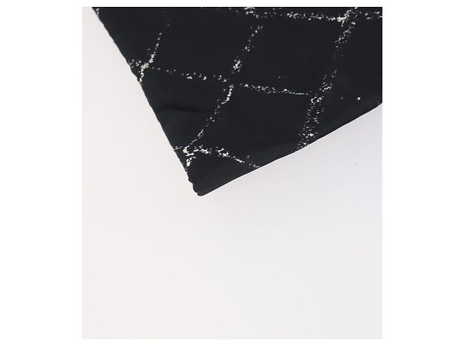 CHANEL Línea de Viaje Funda de Ropa Nylon Negro CC Auth bs30653 - vista 14
