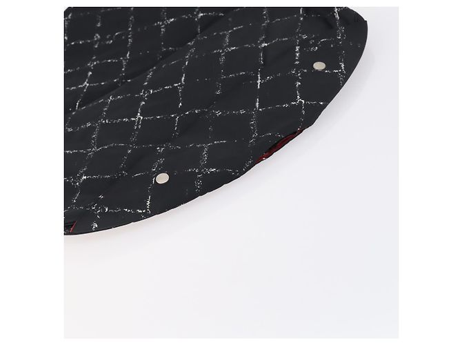 CHANEL Línea de Viaje Funda de Ropa Nylon Negro CC Auth bs30653 - vista 5