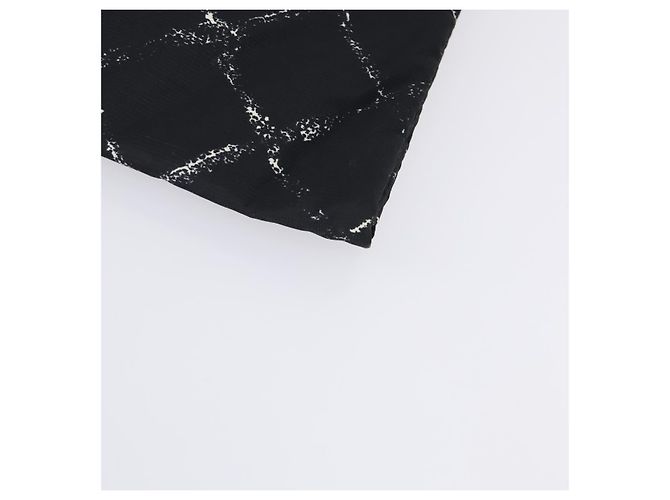 CHANEL Línea de Viaje Funda de Ropa Nylon Negro CC Auth bs30653 - vista 7