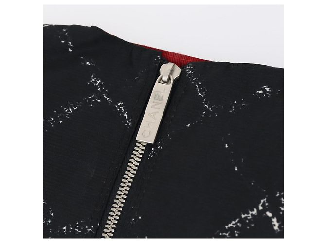 CHANEL Línea de Viaje Funda de Ropa Nylon Negro CC Auth bs30653 - vista 9