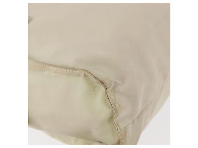 PRADA Borsa a mano in nylon bianco argento Auth bs30724 - vista 15