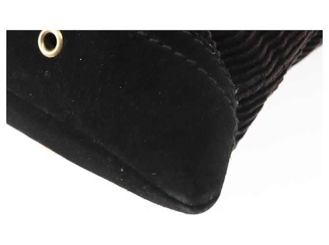 Borsa Tote SAINT LAURENT in corduroy blu navy e oro 148884 Auth 148894 D'oro - vista 17