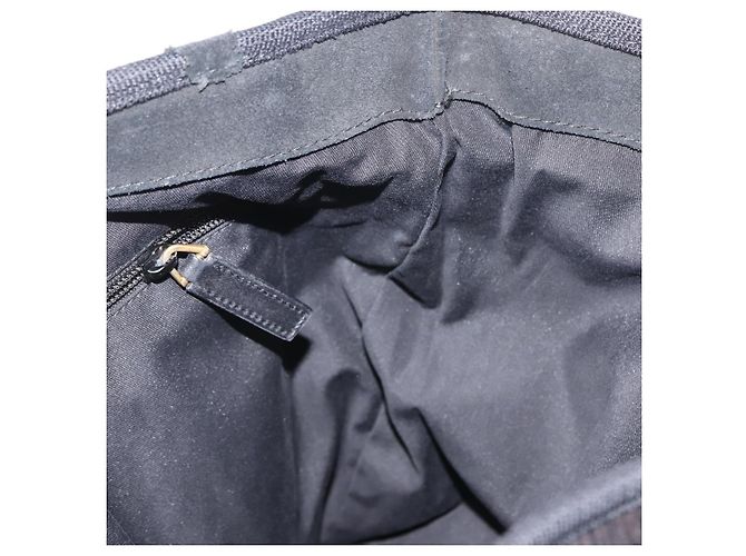 Borsa Tote SAINT LAURENT in corduroy blu navy e oro 148884 Auth 148894 D'oro - vista 21