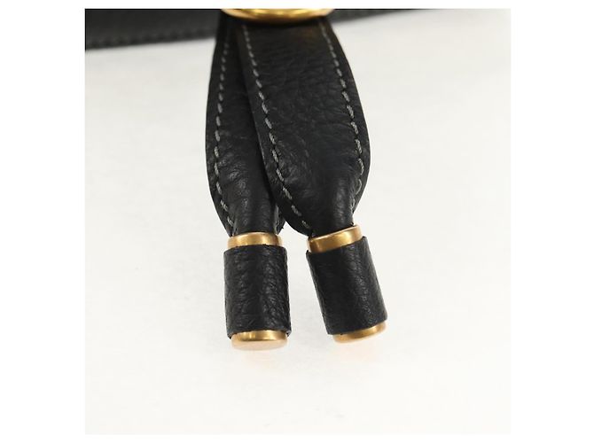 Chloé Borsa a vita in pelle nera e oro Chloe Mercy Auth BA7541 Nero D'oro - vista 19