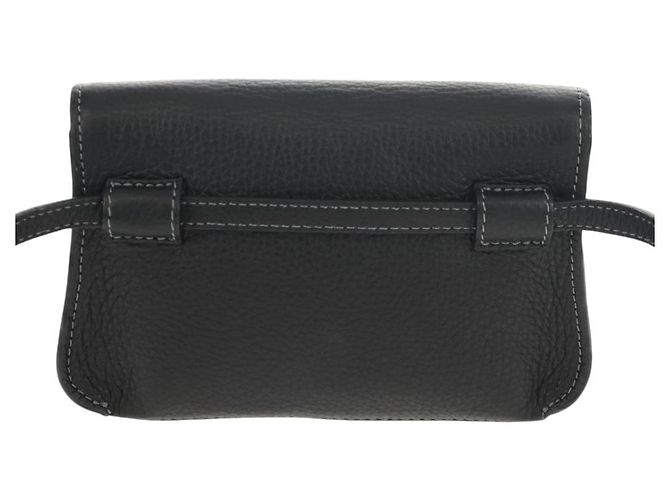 Chloé Borsa a vita in pelle nera e oro Chloe Mercy Auth BA7541 Nero D'oro - vista 2