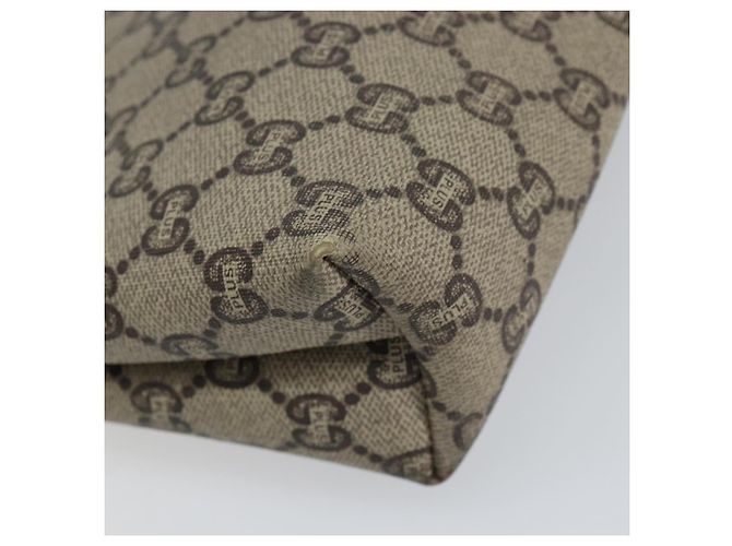 GUCCI GG Plus Supreme Clutch Bag PVC Beige Gold Auth bs30744 Golden - Ansicht 14