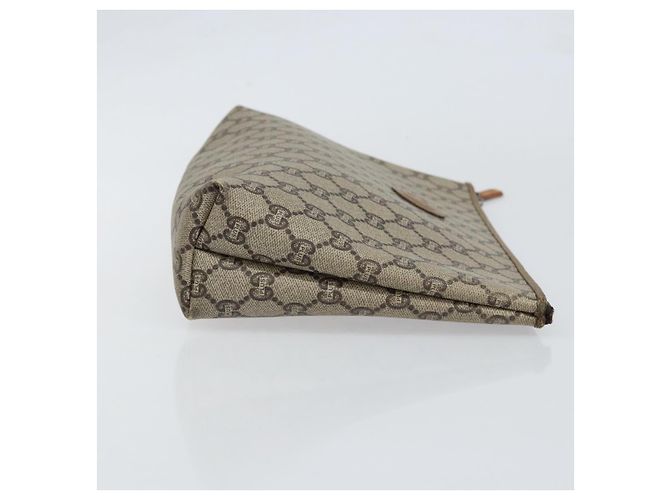 GUCCI GG Plus Supreme Clutch Bag PVC Beige Gold Auth bs30744 Golden - Ansicht 3