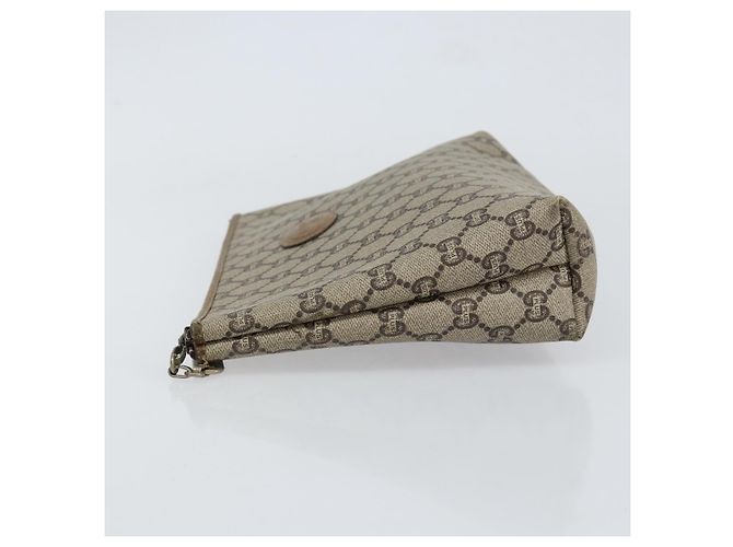 GUCCI GG Plus Supreme Clutch Bag PVC Beige Gold Auth bs30744 Golden - Ansicht 4