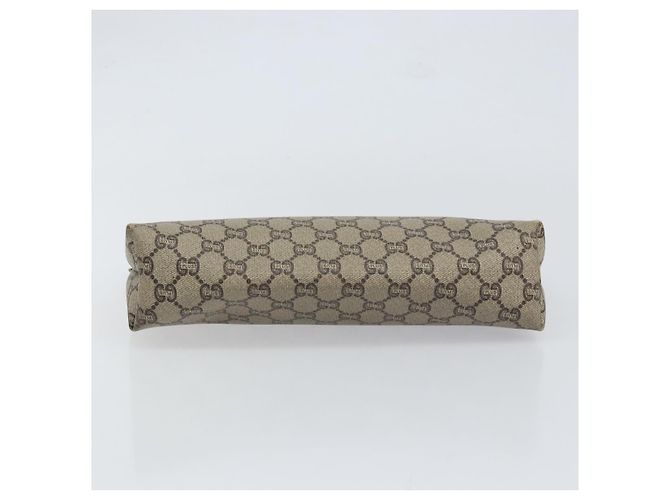 GUCCI GG Plus Supreme Clutch Bag PVC Beige Gold Auth bs30744 Golden - Ansicht 6