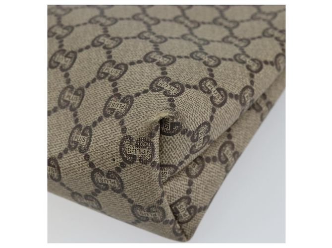 GUCCI GG Plus Supreme Clutch Bag PVC Beige Gold Auth bs30744 Golden - Ansicht 7