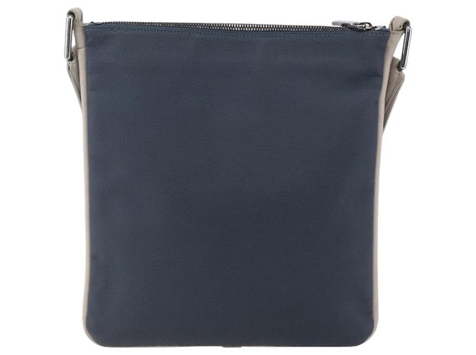 LOEWE Borsa a Spalla Anagramma PVC Blu Navy Argento Auth ep11921 - vista 2