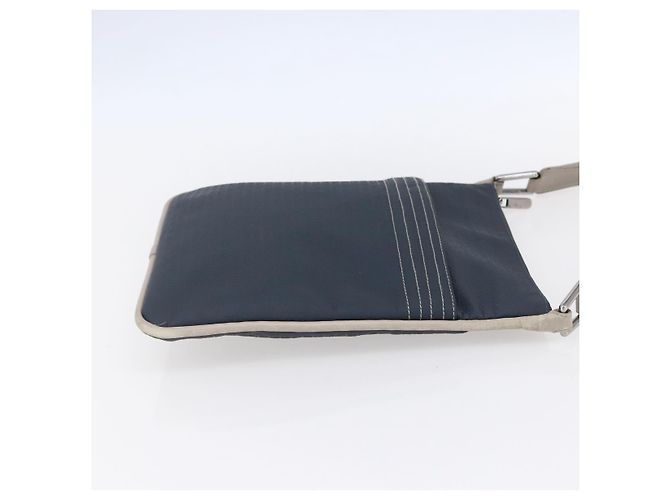 LOEWE Borsa a Spalla Anagramma PVC Blu Navy Argento Auth ep11921 - vista 4