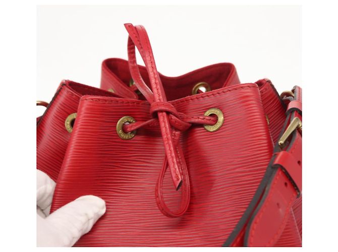 LOUIS VUITTON Borsa a Spalla Epi Noe Rossa M44007 LV Auth 149398 Rosso - vista 19