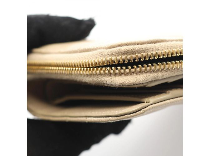 Billetera bi-fold Monogram Yves Saint Laurent Beige - vista 7