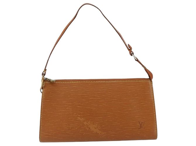 LOUIS VUITTON Epi Pochette Accesorios Pouch Marrón M52953 Auth 152133 Castaño - vista 13