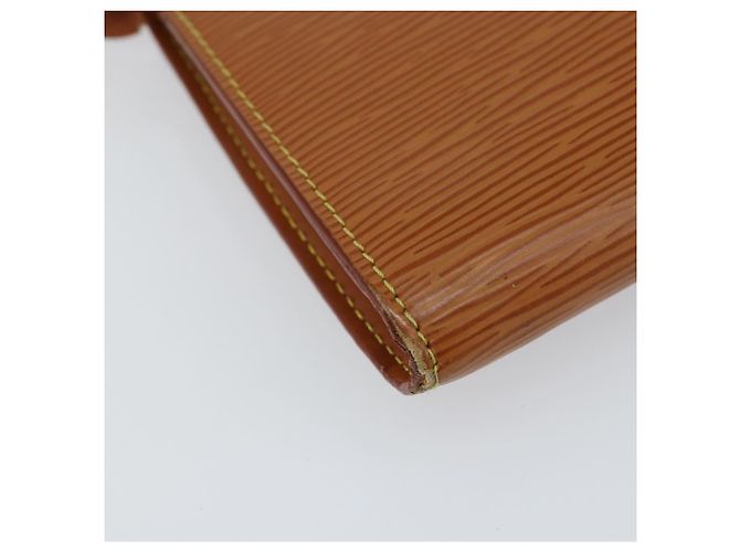 LOUIS VUITTON Epi Pochette Accesorios Pouch Marrón M52953 Auth 152133 Castaño - vista 16