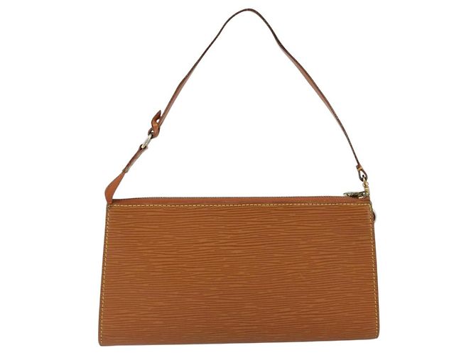 LOUIS VUITTON Epi Pochette Accesorios Pouch Marrón M52953 Auth 152133 Castaño - vista 2