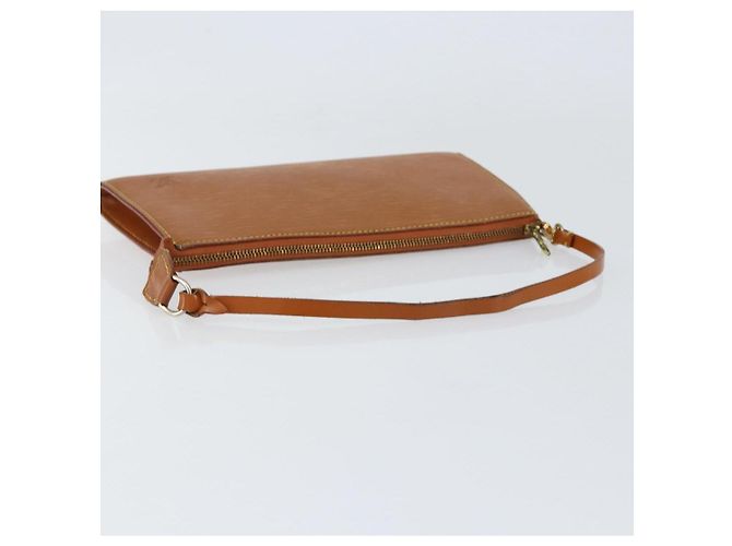 LOUIS VUITTON Epi Pochette Accesorios Pouch Marrón M52953 Auth 152133 Castaño - vista 7