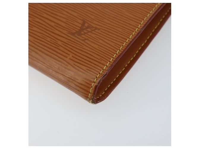 LOUIS VUITTON Epi Pochette Accesorios Pouch Marrón M52953 Auth 152133 Castaño - vista 9