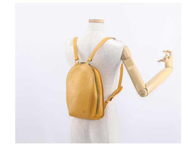 LOUIS VUITTON Epi Mabillon Rucksack Gelb M52239 LV Auth 150563 - Ansicht 24