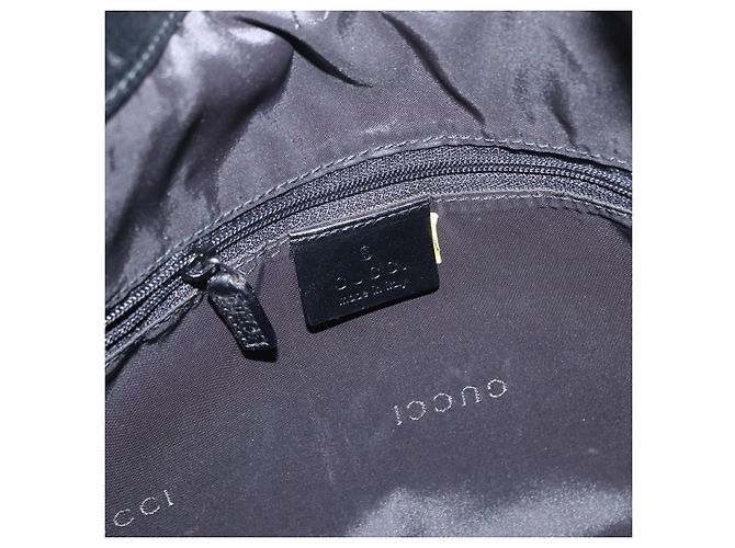 Borsa a Spalla GUCCI Bamboo Nylon 2way Nero Argento 001 1638 Auth ep11989 - vista 16