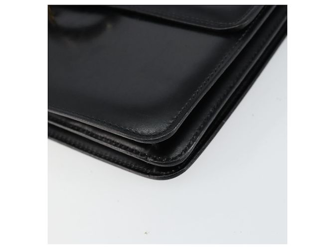 Céline Borsa a mano CELINE in pelle nera argento autentica 151991 Nero - vista 10