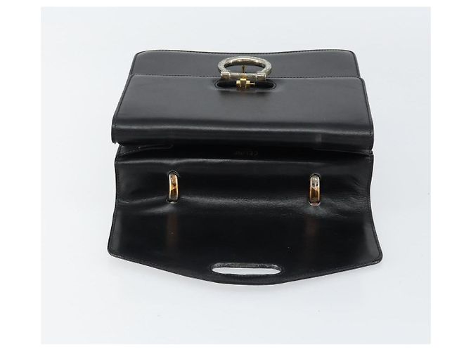 Céline Borsa a mano CELINE in pelle nera argento autentica 151991 Nero - vista 15