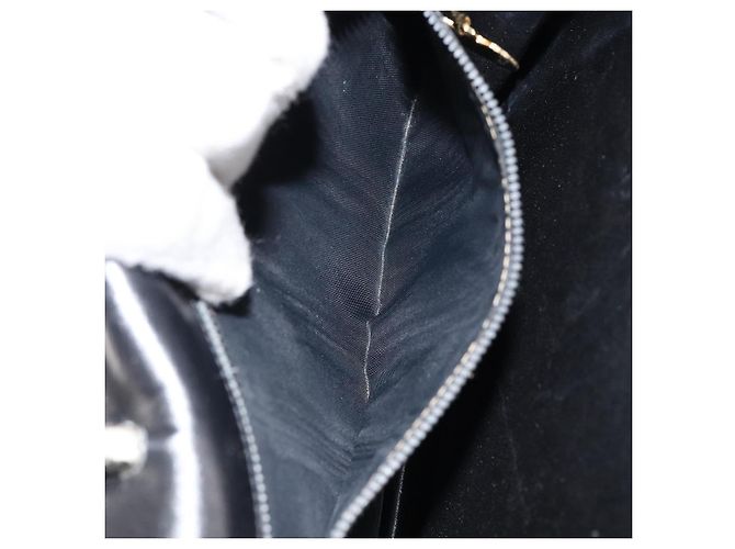 Céline Borsa a mano CELINE in pelle nera argento autentica 151991 Nero - vista 21