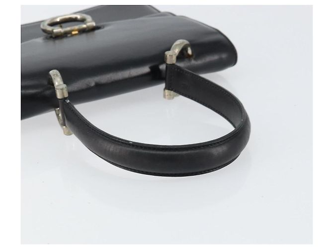 Céline Borsa a mano CELINE in pelle nera argento autentica 151991 Nero - vista 7