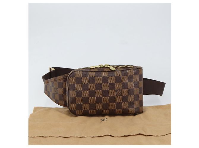 LOUIS VUITTON Borsa a Spalla Geronimos Damier Ebene N51994 LV Auth 149581V - vista 12