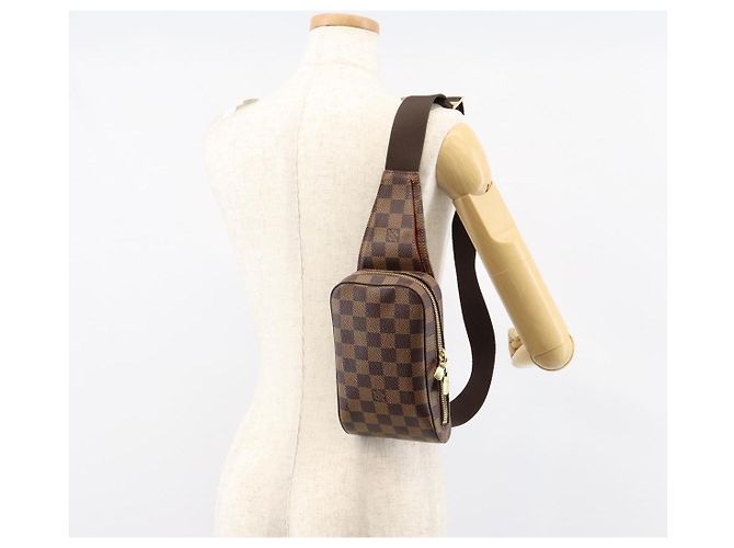 LOUIS VUITTON Borsa a Spalla Geronimos Damier Ebene N51994 LV Auth 149581V - vista 23