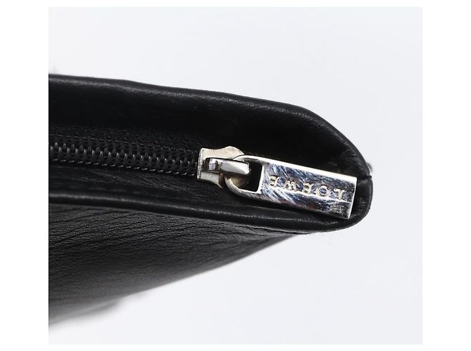 Pochette in pelle nera e dorata Auth 152829 LOEWE Nero D'oro - vista 10