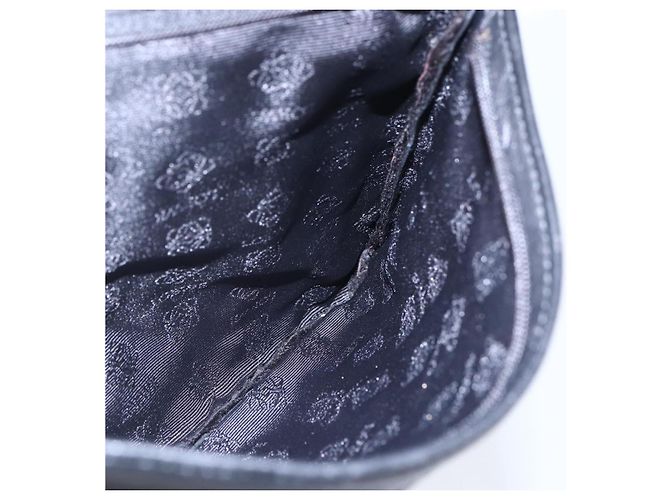 Pochette in pelle nera e dorata Auth 152829 LOEWE Nero D'oro - vista 12
