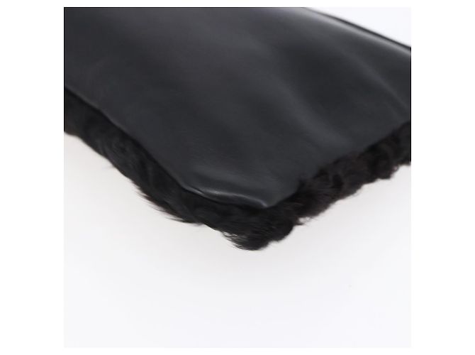 Pochette in pelle nera e dorata Auth 152829 LOEWE Nero D'oro - vista 14