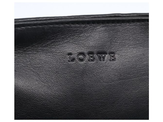 Pochette in pelle nera e dorata Auth 152829 LOEWE Nero D'oro - vista 9