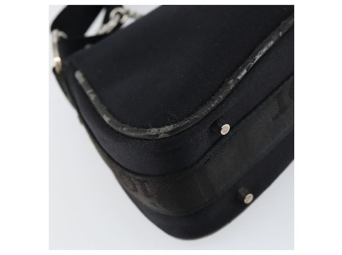 Borsa a Spalla Hardcore Christian Dior in Nylon Argento Nero Auth ep11778 - vista 13