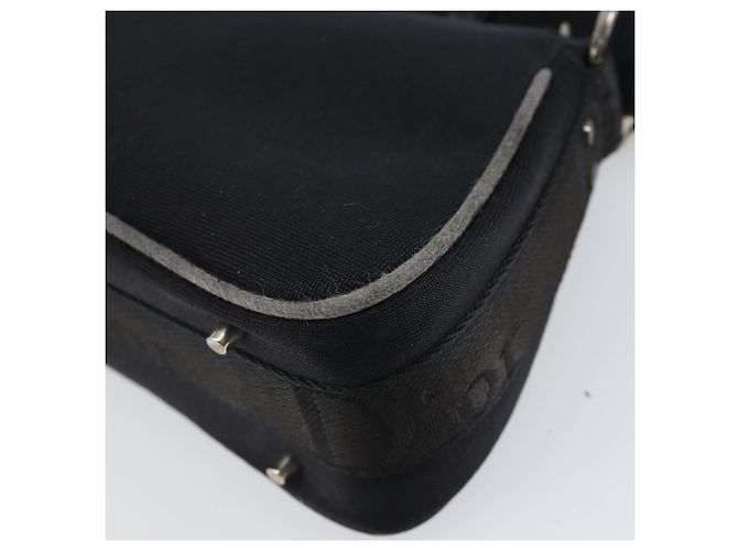 Borsa a Spalla Hardcore Christian Dior in Nylon Argento Nero Auth ep11778 - vista 14