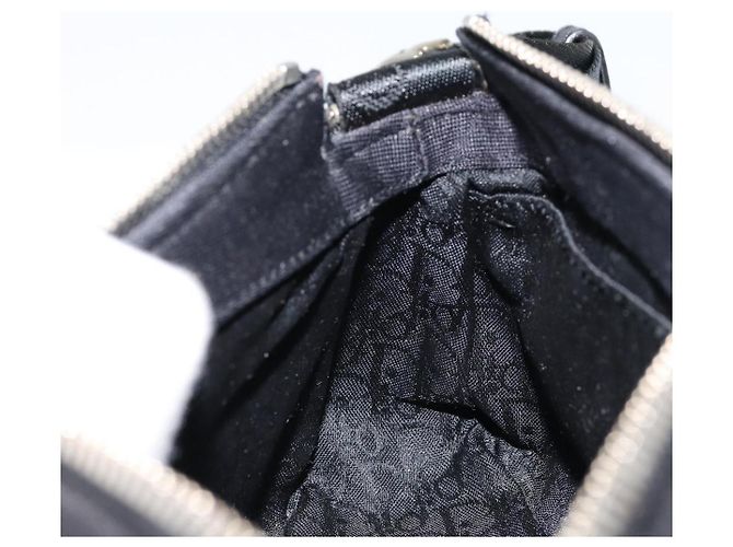 Borsa a Spalla Hardcore Christian Dior in Nylon Argento Nero Auth ep11778 - vista 21