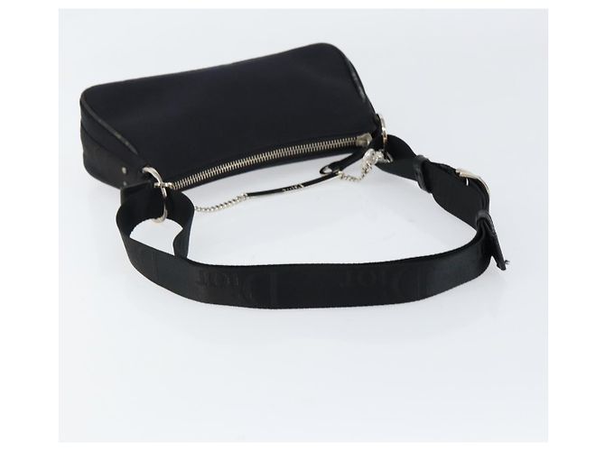 Borsa a Spalla Hardcore Christian Dior in Nylon Argento Nero Auth ep11778 - vista 9