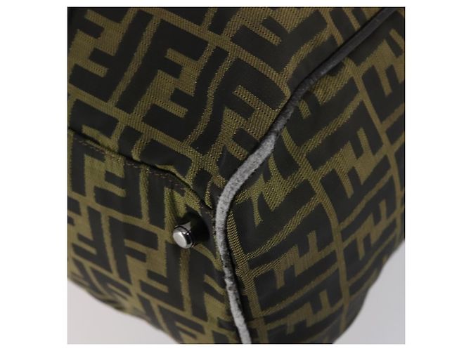 FENDI Zucca Canvas Tote Bag Schwarz Braun Auth 150286 - Ansicht 16