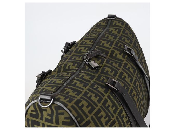 FENDI Zucca Canvas Tote Bag Schwarz Braun Auth 150286 - Ansicht 6