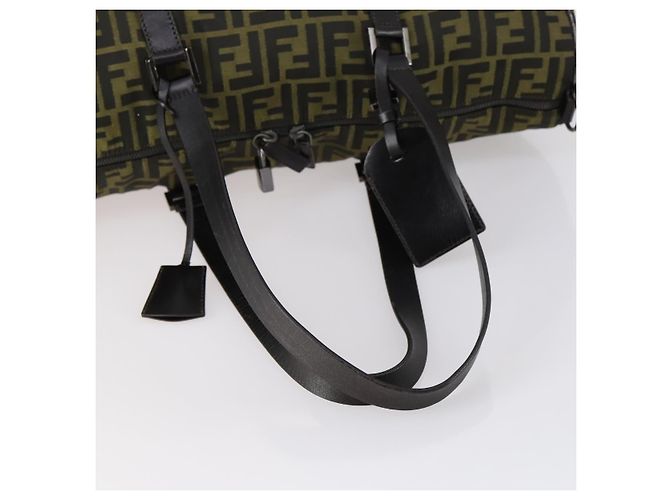 FENDI Zucca Canvas Tote Bag Schwarz Braun Auth 150286 - Ansicht 7