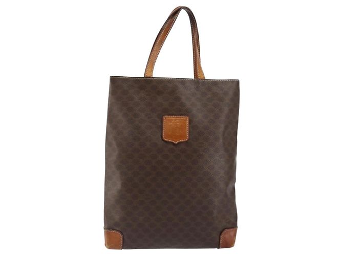 Céline CELINE Macadam Canvas Tote Bag PVC Braun Auth 151961 - Ansicht 2