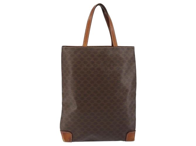 Céline CELINE Macadam Canvas Tote Bag PVC Braun Auth 151961 - Ansicht 3