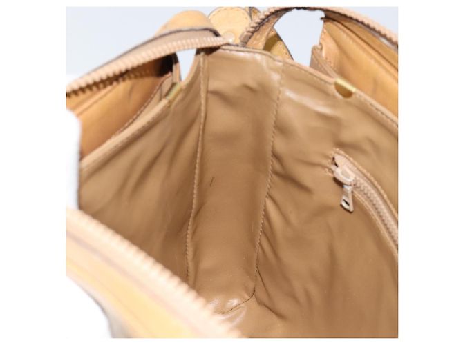 Céline Borsa a Spalla in Tela Macadam CELINE PVC Beige Oro Auth 149632 D'oro - vista 19