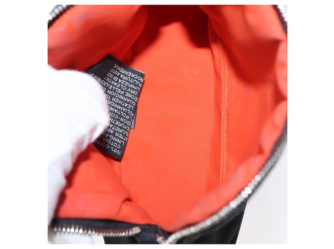 Hermès Pochette Mini Bolide HERMES Mini Pouch Tela Nera Oro Auth BA8465 Nero D'oro - vista 10